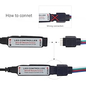זול אורות רצועת USB-אורות usb led פס אורות rgb צבע בר אור 14-95 אינץ&#039; תאורת טלויזיה אחורית tit כולל 24 מפתחות ir 17 מפתח rf בקר מחשב תצוגת מחשב חדר שינה משחק חדר שינה אווירה אור dc5v