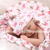 baratos Bonecas Reborn-Boneca renascida de 12 polegadas, bebê menino, menina, fofa, não tóxica, aniversário, pontas e unhas seladas tom de pele natural silicone de corpo inteiro com roupas e acessórios para aniversário de