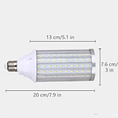 cheap LED Corn Lights-1pc 80W LED Corn Light Bulb Lamp 8000LM E26 E27 210LED Beads Warm White 85-265V for Basement barn Workshop Warehouse Factory