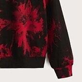 billiga pojkar 3d huvtröjor och tröjor-Pojkar 3D Grafisk Knytbatik Huvtröja Långärmad 3D-tryck Vår Höst Aktiv Sport Mode Polyester Barn 3-13 år Utomhus Dagligen Inomhus Normal