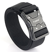 cheap Men&#039;s Belt-Men&#039;s Tactical Belt with Metal Buckle Nylon ArmyGreen Black