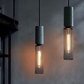 cheap Pendant Lights-6cm Pendant Light Single Design Island Design Pendant Light Metal Painted Finishes Vintage Nordic Style 85-265V