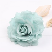 abordables Accessoires de coiffure-flocage tissu rose pinces à cheveux tissu cheveux accessoires riche rose pinces à cheveux mariage mode fleur pinces à cheveux bord clips