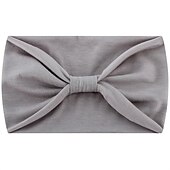 cheap Hair Styling Accessories-1PC African Headbands Knotted Hairbands Black Yoga Sport Head Wraps Wide Elastic Head Scarf for Women and Girls