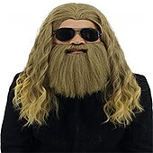 cheap Movie Character Wigs-Long Blonde Wig Endgame Wig Men  Cosplay Hair Wigs Halloween Wigs