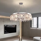 cheap Chandeliers-50cm Unique Design Chandelier Stainless Steel Electroplated Modern 220-240V