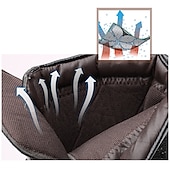 abordables Botas de ciclista-Botas de moto de cuero negro resistente para hombre: diseño resistente con múltiples hebillas y suela reforzada para uso en motociclistas y al aire libre