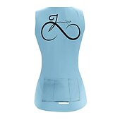 abordables Maillots de mujer-Mujer Chaleco de Ciclismo Maillot de Ciclismo Graphic Gracioso Sin Mangas Bicicleta Maillot Camiseta con 3 bolsillos traseros MTB Bicicleta Montaña Ciclismo Carretera Secado rápido Bandas