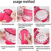 abordables Rasage et épilation-kit cheveux bedazzler avec strass glam collection hair bling gems for girlscome with glam styling tool and 180 gems - load click bling! la mode des cheveux