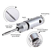 preiswerte Bohrer-Set-silber t-griff ratsche gewindebohrer halter schlüssel m5-m12 maschinengewinde metrischer stecker t-förmiger gewindebohrer