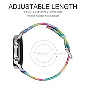 cheap Samsung Watch Bands-Watch Band for Samsung Watch 7/6/5/4 40/44mm, Galaxy Watch 5 Pro 45mm, Galaxy Watch 6/4 Classic 42/46/43/47mm, Watch 3, Active 2, Gear S3 S2 Silicone Replacement  Strap 20mm 22mm Adjustable Floral
