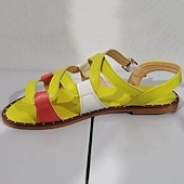 voordelige Platte Sandalen-Dames sandalen met bandjes in meerdere kleuren – casual open sandalen met studs, perfect voor de zomer en voor dagelijks gebruik