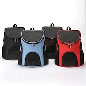 baratos Essenciais de Viagens para Cães-Mochila portátil de malha dobrável para cães, bolsa respirável, gato para cães, bolsa de ombro dupla para transporte ao ar livre de grande capacidade