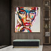 Недорогие Картины с людьми-mintura ручная работа картины маслом на холсте настенное искусство украшение современная абстрактная фигура картина для домашнего декора свернутая бескаркасная нерастянутая живопись