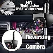 cheap Car Rear View Camera-IP69K Waterproof Long Night Vision HD and Ultra Wide Angle Metal Reverse Rear View Backup Camera for Car Pickup Truck SUV RV Van Van Van