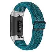 baratos Pulseiras de relógio Fitbit-Pulseira de Smartwatch Compatível com Fitbit Charge 4 / Charge 3 / Charge 3 SE Charge 5 Charge 2 Náilon Relógio inteligente Alça Entrançado Ajustável Respirável Loop Solo Substituição Pulseira