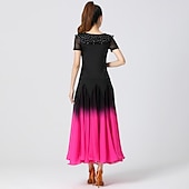 economico Abbigliamento da Pratica-Balli da sala Abbigliamento sportivo Gonne Con ruche Colore Puro A fantasia Per donna Addestramento Prestazioni Manica corta Alto Chiffon Poliestere