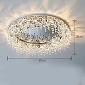 cheap Chandeliers-80cm Unique Design Chandelier Stainless Steel Electroplated Modern 220-240V