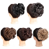 economico Chignon-parrucca anello di capelli femminile afferrare clip sacchetto di capelli testa a sfera bobina di capelli tirare fiore corto capelli ricci clip-tipo bocciolo di fiore testa soffici big hair anello