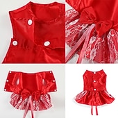 abordables Robes-Chien Chat Robe Mode Mignon Hiver Respirant Doux Lavable Confortable Extérieur Décontracté Quotidien Vêtements pour Chiens for Bichon Frisé Spitz Nain Bébé Animal Papillon Petit