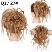 abordables Chignons-ébouriffé chignon désordonné chignon postiche extension de cheveux queue de cheval avec élastique élastique chignon queue de cheval postiche extensions de cheveux synthétiques chouchous queue de