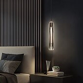 cheap Pendant Lights-8cm Pendant Lantern Design Line Design Geometric Shapes Pendant Light Copper Artistic Style Modern Style Stylish Brass Artistic Modern 85-265V