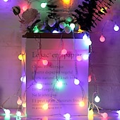 Χαμηλού Κόστους Plug In Ηλεκτρικό-globe ball string lights 100m 330ft 800leds fairy string lights in with 8 modes remote decor for indoor outdoor party γάμου χριστουγεννιάτικο δέντρο κήπο αποκριών ζεστό λευκό λευκό πολύχρωμο