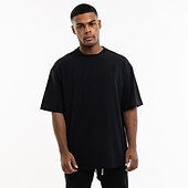 economico T-shirt e Canottiere da Corsa-Per uomo Maglia da palestra Camicia da allenamento T-shirt da corsa Manica corta Superiore Sportivo Athleisure Autunno Cotone Traspirante Morbido Effetto sauna Pallacanestro Jogging Addestramento