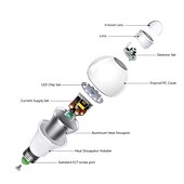 baratos Lâmpadas LED Redondas-4 peças 9w e27 led lâmpada noturna com sensor de movimento pir sensor de detecção de movimento a60 a19 220v