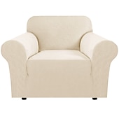 baratos Tampa da poltrona e capa de cadeira sem braço-Multifit elastano jacquard sofá slipcover antiderrapante fácil cuidado pet scratch guard t-almofada, protetor de móveis elegante para casa