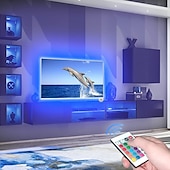 זול אורות רצועת USB-אורות usb led פס אורות rgb צבע בר אור 14-95 אינץ&#039; תאורת טלויזיה אחורית tit כולל 24 מפתחות ir 17 מפתח rf בקר מחשב תצוגת מחשב חדר שינה משחק חדר שינה אווירה אור dc5v