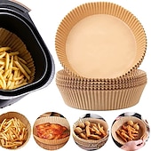 economico Teglie e stampi da forno-200 pz carta speciale per friggitrice ad aria di cottura a prova di olio e carta assorbente per barbecue domestico piatto cibo forno da cucina pad pad