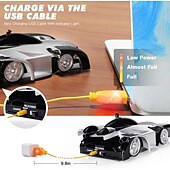 baratos veículos rc-Carro de controle remoto de escalada de parede duplo modo 360 rotativo rc stunt carros de corrida de alta velocidade recarregáveis com farol recarregável brinquedos para meninos presente para crianças