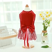 abordables Robes-Chien Chat Robe Mode Mignon Hiver Respirant Doux Lavable Confortable Extérieur Décontracté Quotidien Vêtements pour Chiens for Bichon Frisé Spitz Nain Bébé Animal Papillon Petit
