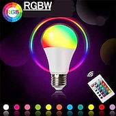 halpa Älykkäät lamput-4 kpl 7w rgbw led-lamppu e27 e26 16 väriä vaihtava himmennettävä a19 a50 a60 kaukosäädin kodin sisustukseen makuuhuoneen lavajuhlat