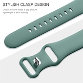 baratos Pulseiras de Apple Watch-Pacote com 6 Pulseira Esportiva Compatível com Pulseira Apple Watch 38mm 40mm 41mm 42mm 44mm 45mm 49mm Feminino Masculino Impermeável Silicone macio pulseira de substituição para Série iwatch Ultra 8