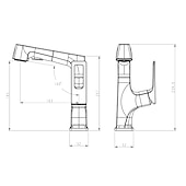 abordables Robinets de lavabo-Mitigeur d&#039;évier de salle de bain corps relevable bec verseur à 2 modes, robinet de lavabo en laiton rotatif à 360 ° monté sur le pont, avec robinet de cuve d&#039;eau chaude et froide