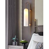 baratos Candeeiros de Parede de interior-Lâmpada de parede led fosco estilo nórdico arandelas de parede luzes de parede internas sala de estar quarto luz de parede de ferro 85-265v