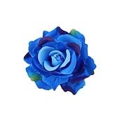 abordables Accessoires de coiffure-flocage tissu rose pinces à cheveux tissu cheveux accessoires riche rose pinces à cheveux mariage mode fleur pinces à cheveux bord clips