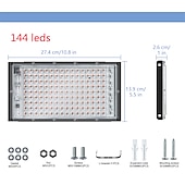 رخيصةأون مصابيح نمو النباتات-1/2 قطعة led النبات تنمو أضواء الطيف الكامل لمبة phytolamp للنباتات ضوء مصباح الزراعة المائية الدفيئة زهرة البذور تنمو خيمة