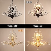 cheap Chandeliers-Crystal Chandelier Retro 4 Heard 8 Heard Chandeliers K9 Transparent Crystal Chandelier Ceiling Lamp Living Room Bedroom Dining Room Porch Corridor