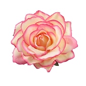 abordables Accessoires de coiffure-flocage tissu rose pinces à cheveux tissu cheveux accessoires riche rose pinces à cheveux mariage mode fleur pinces à cheveux bord clips