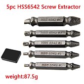 お買い得  ドリルビットセット-4 / 5pcs /sethss6542破損したスクリューエクストラクタドリルビット剥がれた壊れたスクリューボルトエクストラクタリムーバー簡単に解体ツールを取り出す