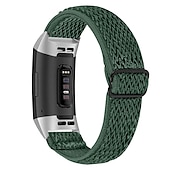 baratos Pulseiras de relógio Fitbit-Pulseira de Smartwatch Compatível com Fitbit Charge 4 / Charge 3 / Charge 3 SE Charge 5 Charge 2 Náilon Relógio inteligente Alça Entrançado Ajustável Respirável Loop Solo Substituição Pulseira