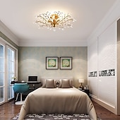 cheap Chandeliers-Crystal Chandelier Retro 4 Heard 8 Heard Chandeliers K9 Transparent Crystal Chandelier Ceiling Lamp Living Room Bedroom Dining Room Porch Corridor