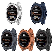 cheap Smartwatch Case-2 Pack Watch Case Compatible with Garmin Fenix 7S / Fenix 7 / Fenix 7X Scratch Resistant Ultra-thin Shockproof Soft TPU Watch Cover