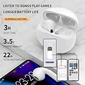 זול אוזניות אלחוטיות אמיתיות TWS-PRO6 אוזניות אלחוטיות באוזן Bluetooth 5.1 סטריאו עם תיבת טעינה בקרת מגע חכמה ל Apple Samsung Huawei Xiaomi MI זומבה שימוש יומיומי לטייל טלפון נייד