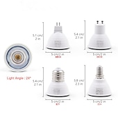 economico Faretti a LED-20 pz 10 pz 6 w faretto binario led lampadina 600lm gu10 mr16 6 led perline smd 60 w alogena equivalente dimmerabile bianco caldo freddo 220-240 v