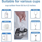 halpa Keittiöhanat-ruostumattomasta teräksestä valmistettu lasihuuhtelu pesualtaaseen, lasipullon kupin pesuaine pesualtaan kuppihuuhtelulaitteeseen Puhdista pesualtaan kiinnitystarvikkeet tuttipullolle, baariviinilasille ja muille kupeille