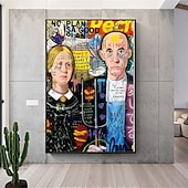 tanie Sztuka uliczna-Ręcznie malowane obraz olejny wall street art mężczyźni i kobiety home decoration decor walcowane płótno bez ramki nierozciągnięte;